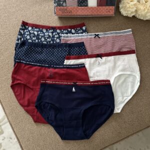 Pack de 6 culottes en coton marin