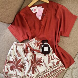 Ensemble short en lin