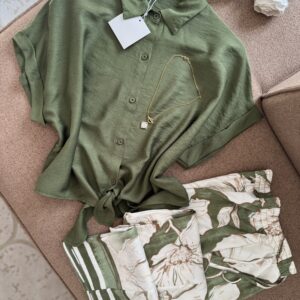 Ensemble Tiramisu pantalon imprimé à fleurs