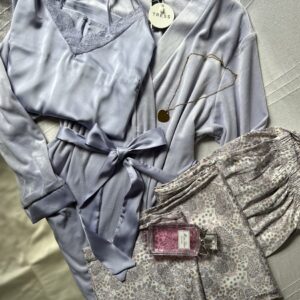 Pyjama satin 3 pièces