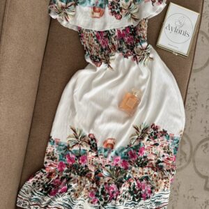 Robe Tiramisu Off-shoulders Imprimée 80% viscose
