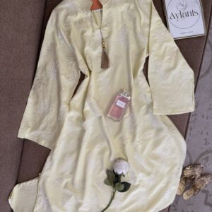 Robe Daraa Longue à Fleurs Broderie Fine