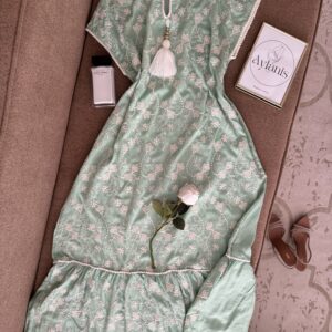 Daraa Demi Manches Broderie Florale "Pomponnée"