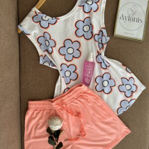 Pyjama Short Neon 95% coton