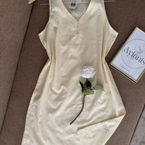 Robe de Nuit Brodée en 100% coton