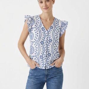 Blouse en Broderie Anglaise 100% coton