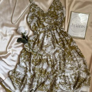 Robe Midi Imprimé Vintage
