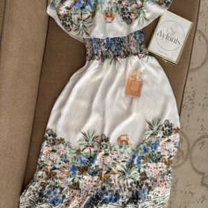 Robe Tiramisu Off-shoulders Imprimée 80% viscose