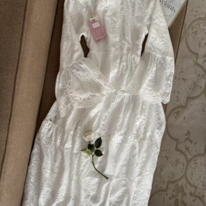 Robe Longue en Broderie Anglaise